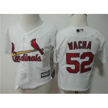 Toddler St. Louis Cardinals #52 Michael Wacha White Home MLB Majestic Baseball Jersey