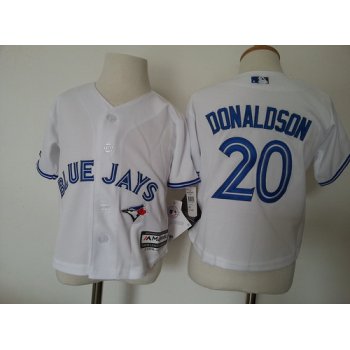 Toddler Toronto Blue Jays #20 Josh Donaldson White Home MLB Majestic Baseball Jersey