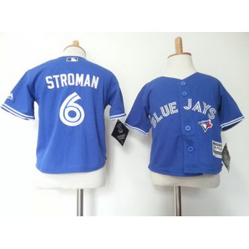 Toddler Toronto Blue Jays #6 Marcus Stroman Blue MLB Majestic Baseball Jersey