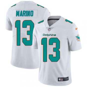 Youth Nike Dolphins #13 Dan Marino White Stitched NFL Vapor Untouchable Limited Jersey