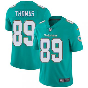 Youth Nike Dolphins #89 Julius Thomas Aqua Green Team Color Stitched NFL Vapor Untouchable Limited Jersey