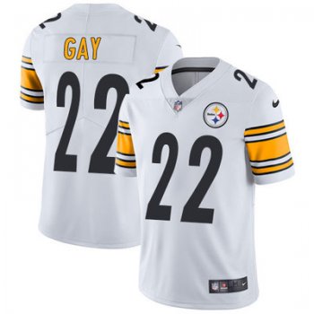 Youth Nike Steelers #22 William Gay White Stitched NFL Vapor Untouchable Limited Jersey