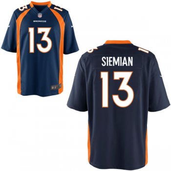 Youth Denver Broncos #13 Trevor Siemian Navy Blue Alternate Stitched NFL Nike Game Jersey