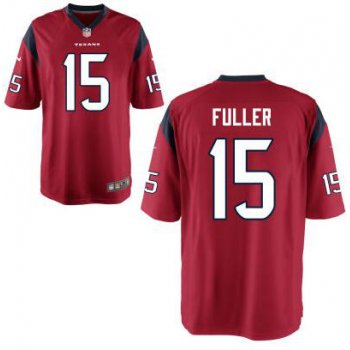 Youth Houston Texans #15 Will Fuller Nike Red 2016 Draft Pick Game Jersey