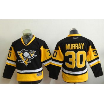 Youth Pittsburgh Penguins #30 Matt Murray Black Third Reebok Hockey Jersey