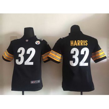 Youth Pittsburgh Steelers #32 Franco Harris Black Retired Player NFL Nike Elite Jersey