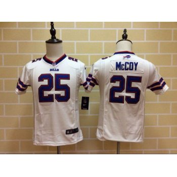Youth Buffalo Bills #25 LeSean McCoy White Road NFL Nike Game Jersey