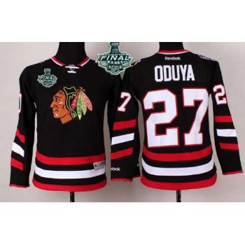 Youth Chicago Blackhawks #27 Johnny Oduya 2015 Stanley Cup 2014 Stadium Series Black Jersey