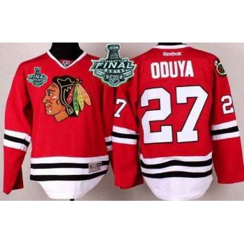 Youth Chicago Blackhawks #27 Johnny Oduya 2015 Stanley Cup Red Jersey