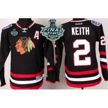 Youth Chicago Blackhawks #2 Duncan Keith 2015 Stanley Cup 2014 Stadium Series Black Jersey