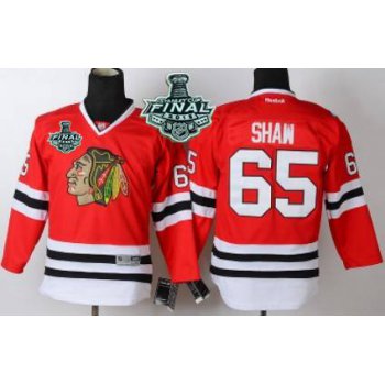 Youth Chicago Blackhawks #65 Andrew Shaw 2015 Stanley Cup Red Jersey