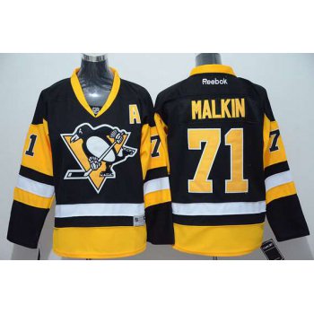 Youth Pittsburgh Penguins #71 Evgeni Malkin Black Third NHL Reebok Jersey