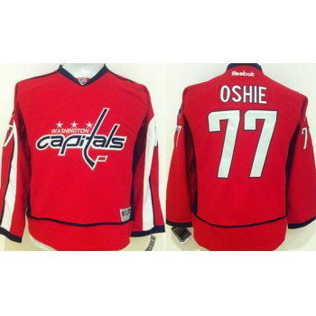 Youth Washington Capitals #77 T.J. Oshie Home Red NHL Reebok Jersey