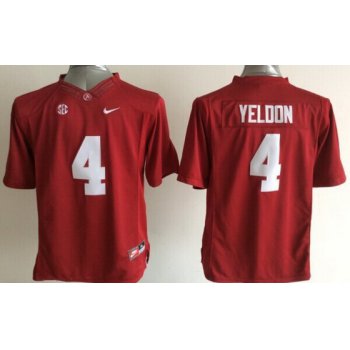 Alabama Crimson Tide #4 T.J Yeldon 2014 Red Limited Kids Jersey