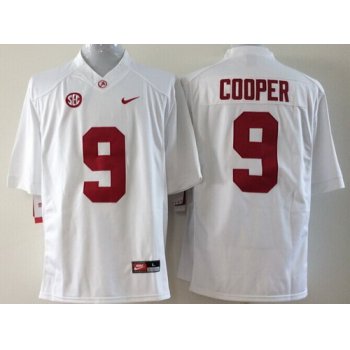 Alabama Crimson Tide #9 Amari Cooper 2014 White Limited Kids Jersey