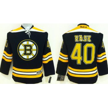 Boston Bruins #40 Tuukka Rask Black Kids Jersey