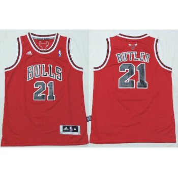 Chicago Bulls #21 Jimmy Butler Red Kids Jersey
