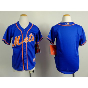 New York Mets Blank Blue Kids Jersey