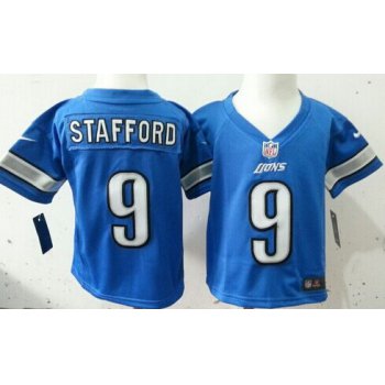Nike Detroit Lions #9 Matthew Stafford Light Blue Toddlers Jersey