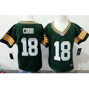Nike Green Bay Packers #18 Randall Cobb Green Toddlers Jersey