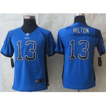 Nike Indianapolis Colts #1 Pat McAfee Drift Fashion Blue Kids Jersey