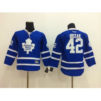 Toronto Maple Leafs #42 Tyler Bozak Blue Kids Jersey