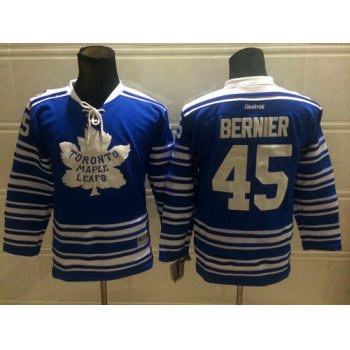 Toronto Maple Leafs #45 Jonathan Bernier 2014 Winter Classic Blue Kids Jersey