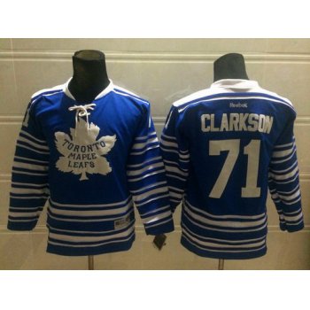 Toronto Maple Leafs #71 David Clarkson 2014 Winter Classic Blue Kids Jersey