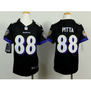 Nike Baltimore Ravens #88 Dennis Pitta 2013 Black Game Kids Jersey