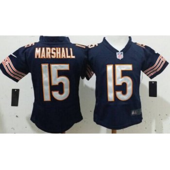 Nike Chicago Bears #15 Brandon Marshall Blue Toddlers Jersey