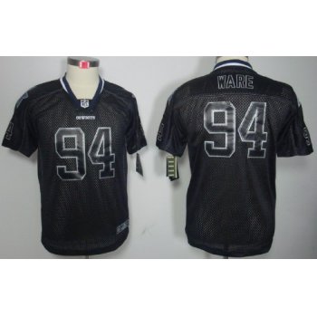 Nike Dallas Cowboys #94 DeMarcus Ware Lights Out Black Kids Jersey