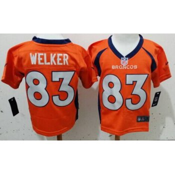 Nike Denver Broncos #83 Wes Welker Orange Toddlers Jersey