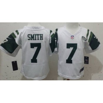 Nike New York Jets #7 Geno Smith White Toddlers Jersey