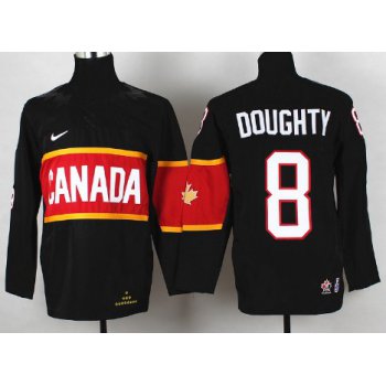 2014 Olympics Canada #8 Drew Doughty Black Kids Jersey