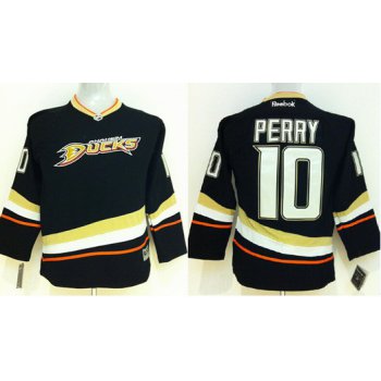 Anaheim Ducks #10 Corey Perry Black Kids Jersey