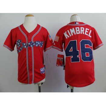 Atlanta Braves #46 Craig Kimbrel 2014 Red Kids Jersey