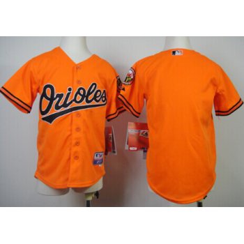 Baltimore Orioles Blank Orange Kids Jersey