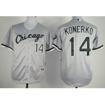 Chicago White Sox #14 Paul Konerko Gray Kids Jersey