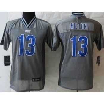 Nike Indianapolis Colts #13 T.Y. Hilton 2013 Gray Vapor Kids Jersey