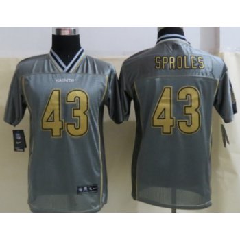 Nike New Orleans Saints #43 Darren Sproles 2013 Gray Vapor Kids Jersey