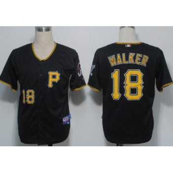 Pittsburgh Pirates #18 Neil Walker Black Kids Jersey
