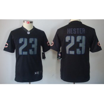 Nike Chicago Bears #23 Devin Hester Black Impact Limited Kids Jersey