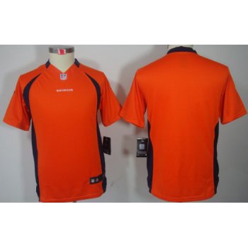 Nike Denver Broncos Blank Orange Limited Kids Jersey