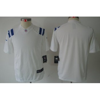 Nike Indianapolis Colts Blank White Limited Kids Jersey