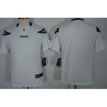 Nike San Diego Chargers Blank White Limited Kids Jersey