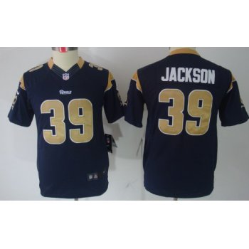 Nike St. Louis Rams #39 Steven Jackson Navy Blue Limited Kids Jersey