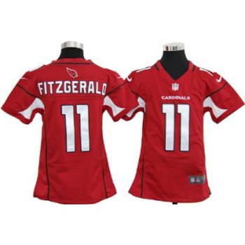 Nike Arizona Cardinals #11 Larry Fitzgerald Red Game Kids Jersey
