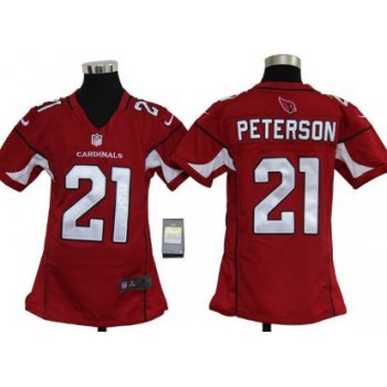 Nike Arizona Cardinals #21 Patrick Peterson Red Game Kids Jersey