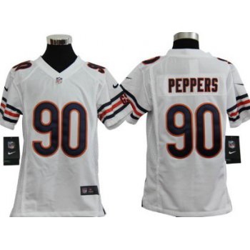 Nike Chicago Bears #90 Julius Peppers White Game Kids Jersey