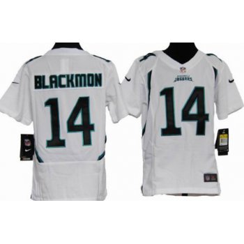 Nike Jacksonville Jaguars #14 Justin Blackmon White Game Kids Jersey
